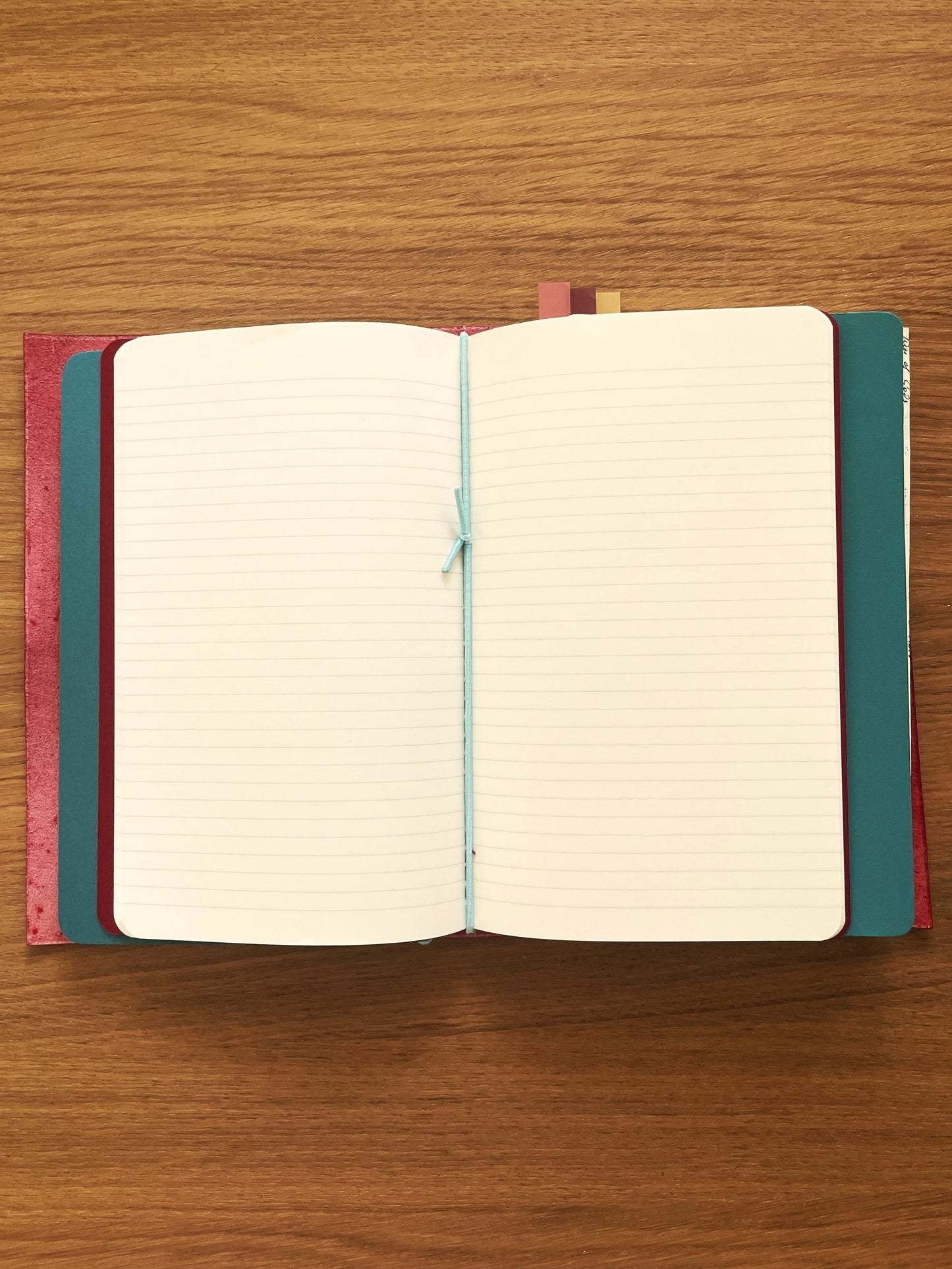 NOMAD Leather Travel Journal in Raspberry Red